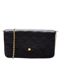 Pochette Felicie Empreinte Black