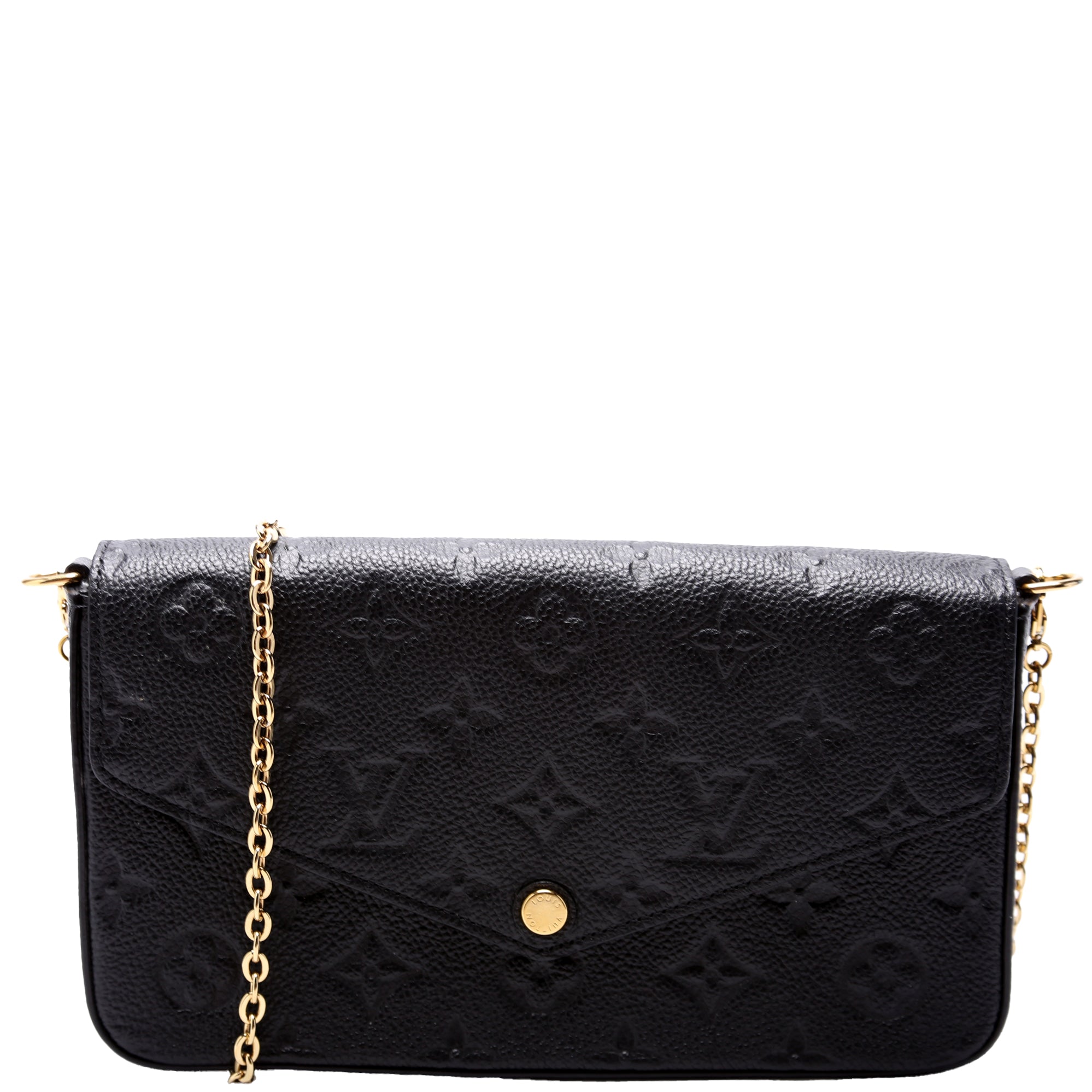 Pochette Felicie Empreinte Black