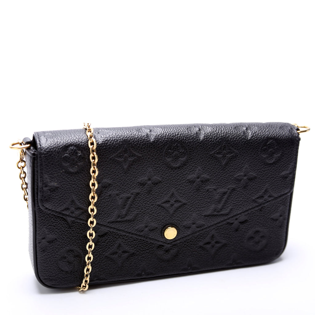 Pochette Felicie Empreinte Black