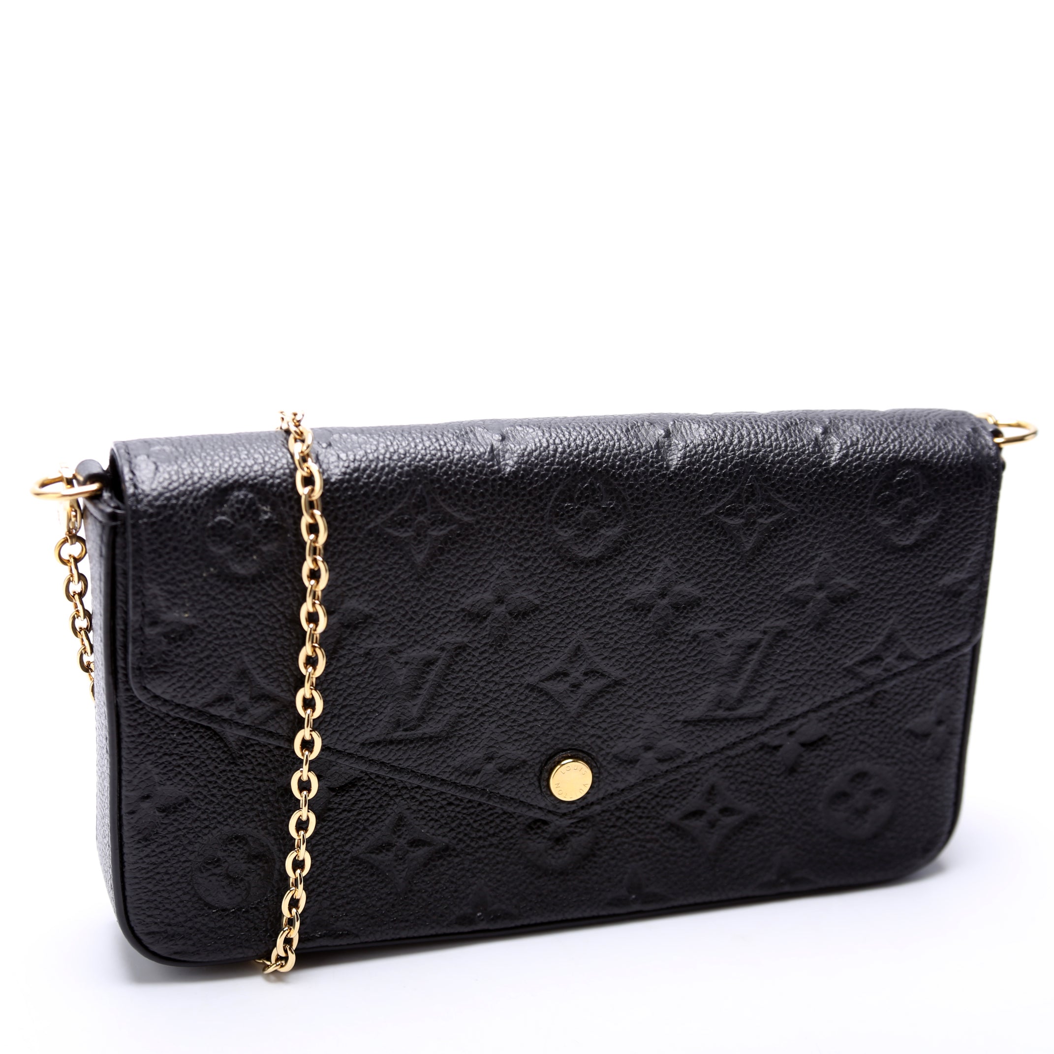 Pochette Felicie Empreinte Black