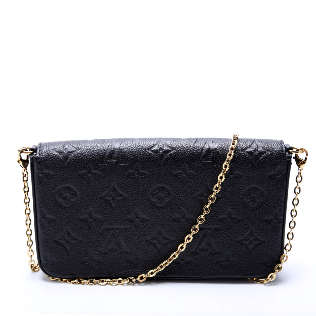 Pochette Felicie Empreinte Black