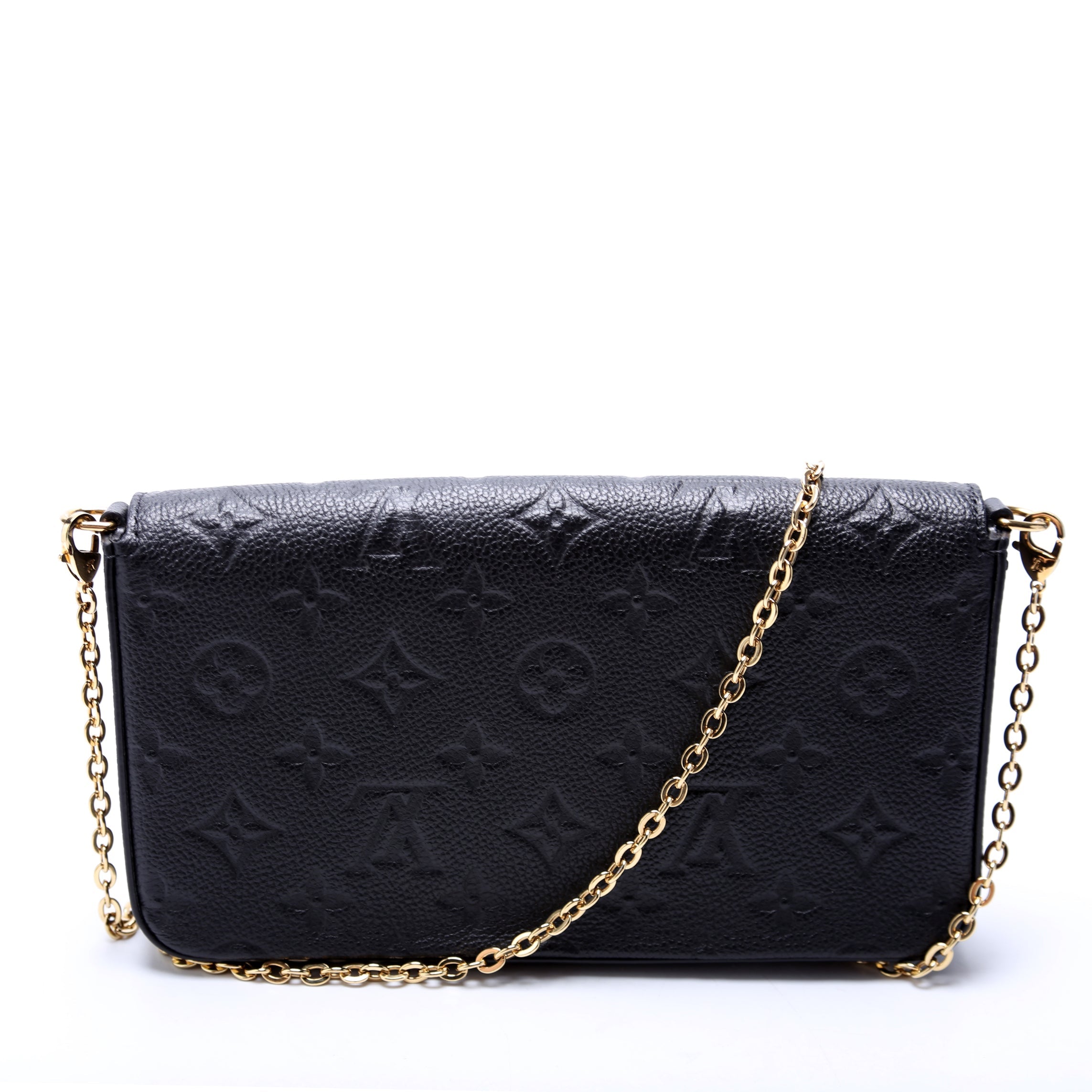 Pochette Felicie Empreinte Black