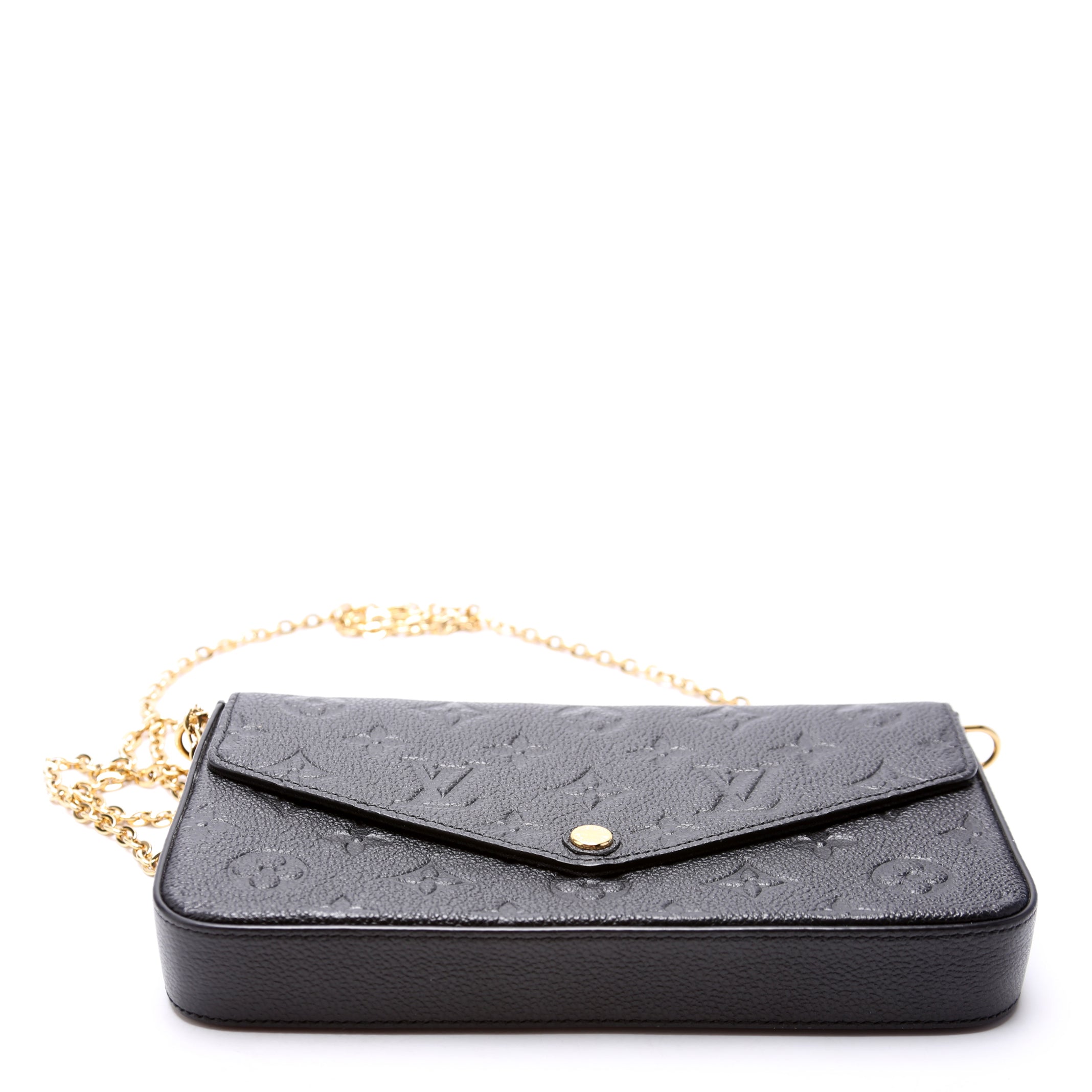 Pochette Felicie Empreinte Black