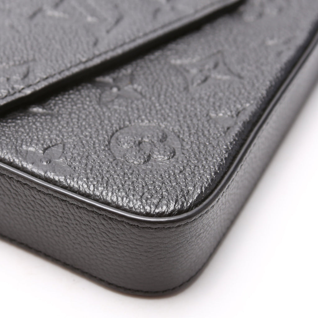 Pochette Felicie Empreinte Black