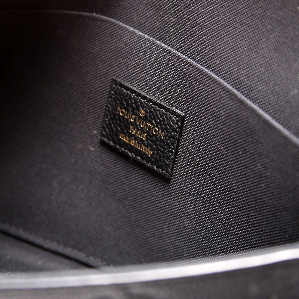 Pochette Felicie Empreinte Black