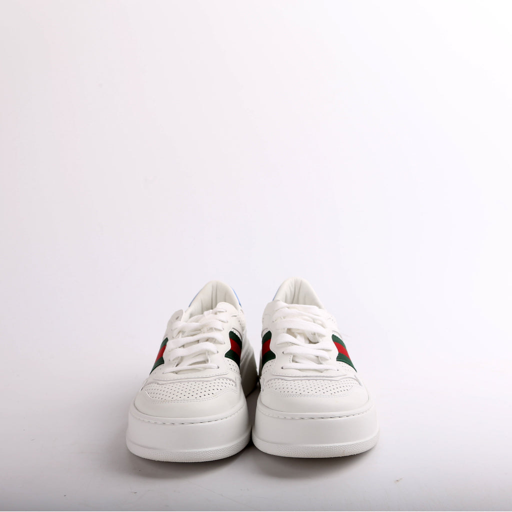 GG Web Chunky Leather Sneakers Size 37.5