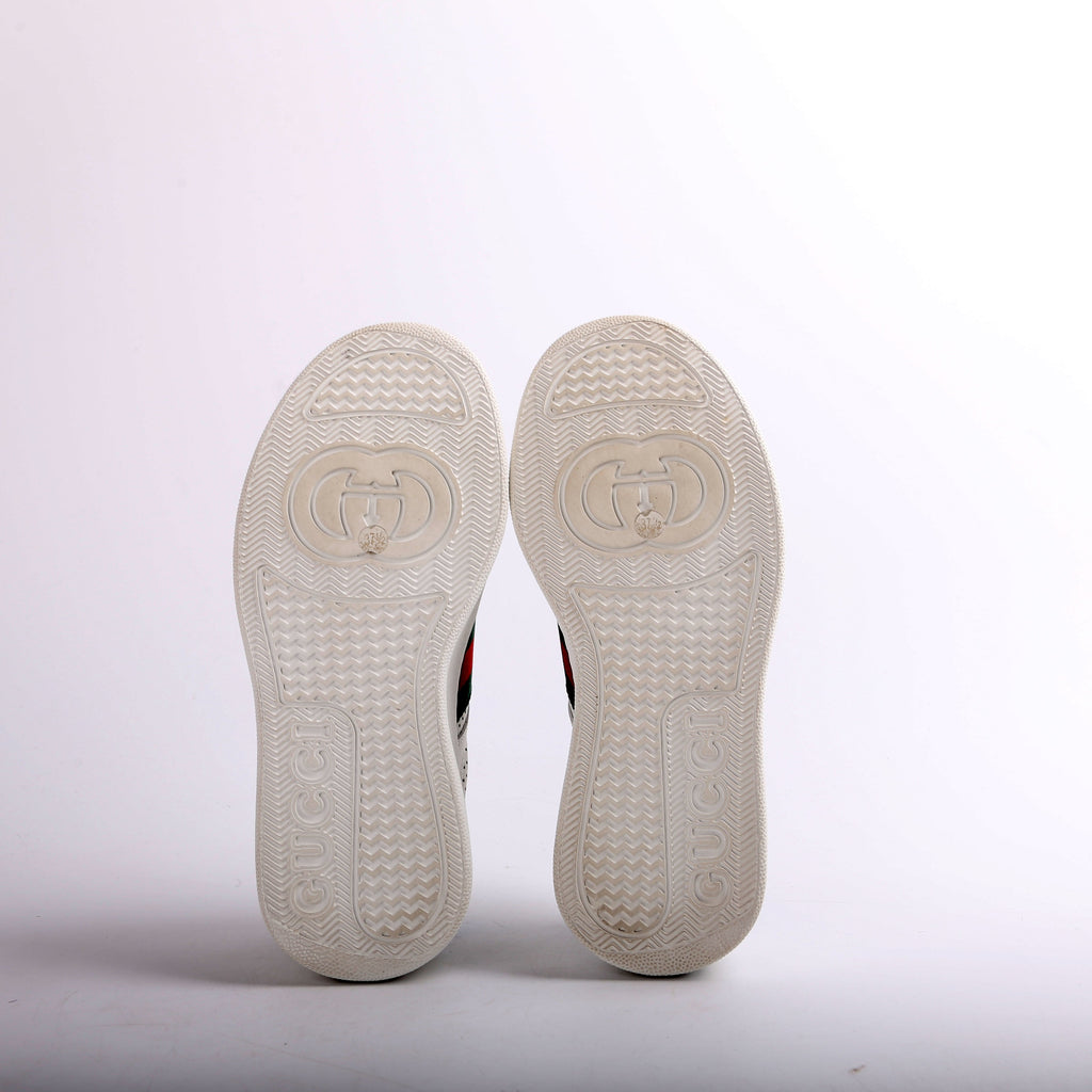 GG Web Chunky Leather Sneakers Size 37.5