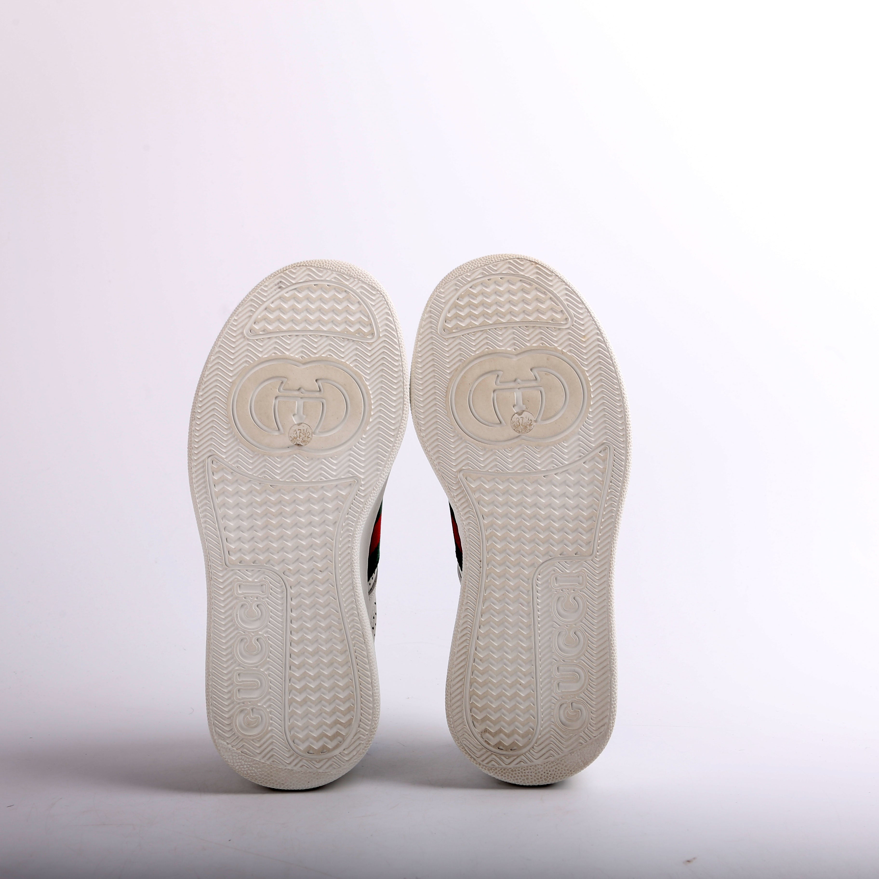 GG Web Chunky Leather Sneakers Size 37.5