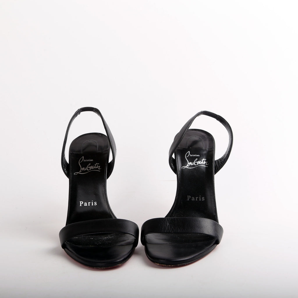 O Marilyn 85MM Leather Sandals Size 38