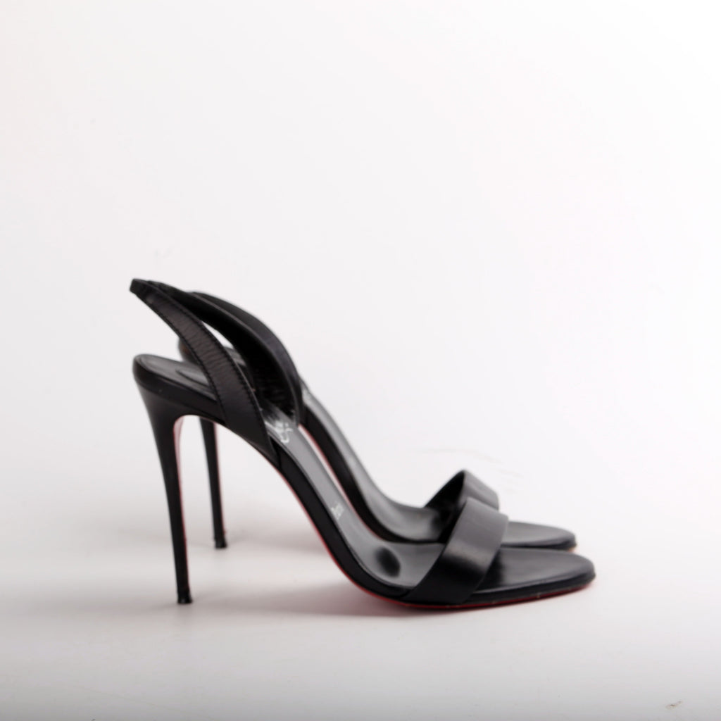 O Marilyn 85MM Leather Sandals Size 38
