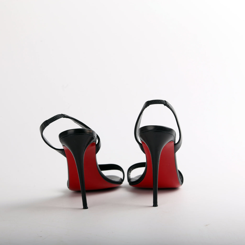 O Marilyn 85MM Leather Sandals Size 38