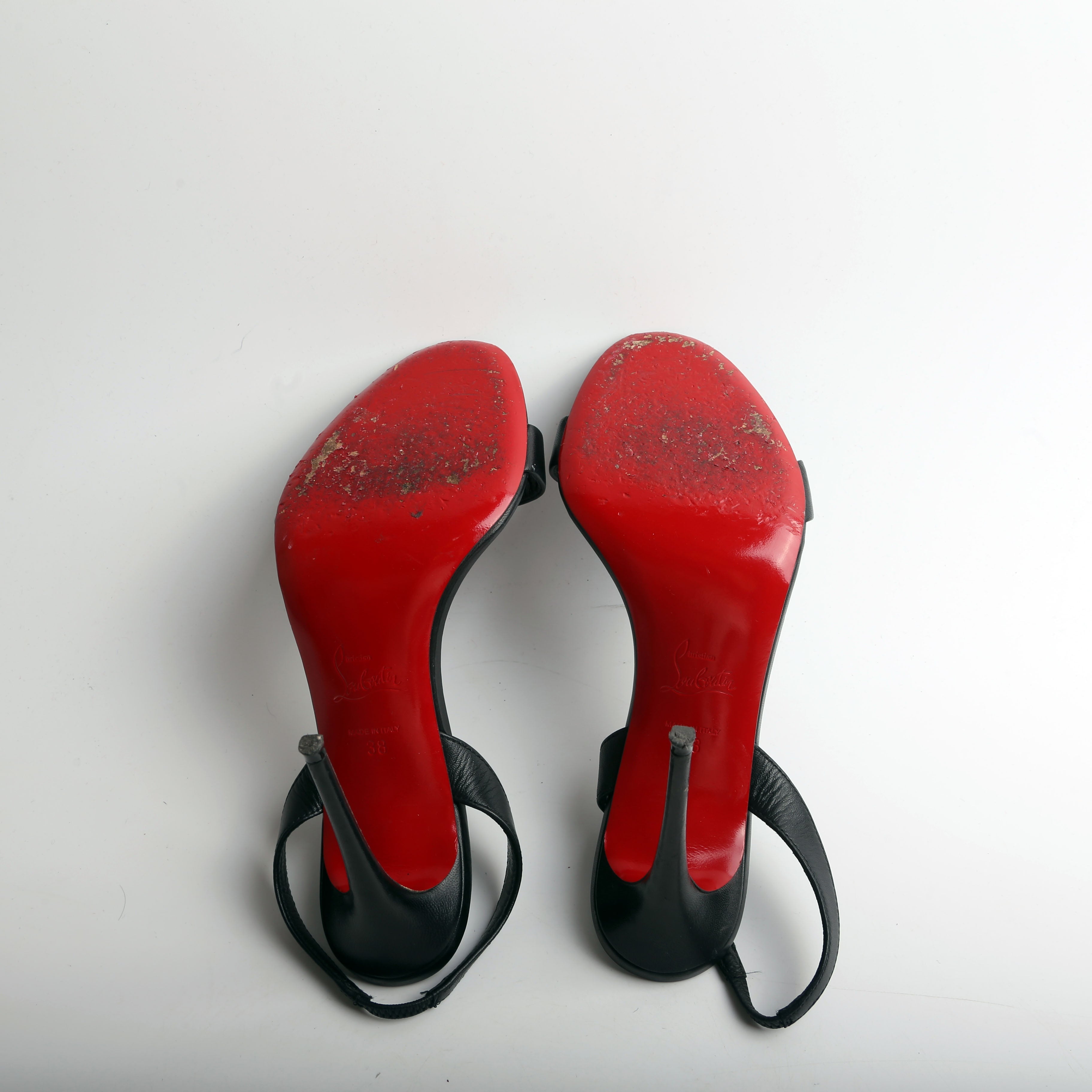 O Marilyn 85MM Leather Sandals Size 38