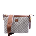 726833 GG Supreme Interlocking G Messenger Bag Brown