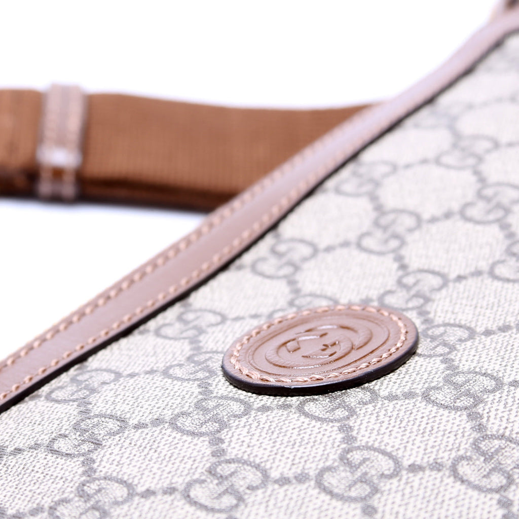 726833 GG Supreme Interlocking G Messenger Bag Brown