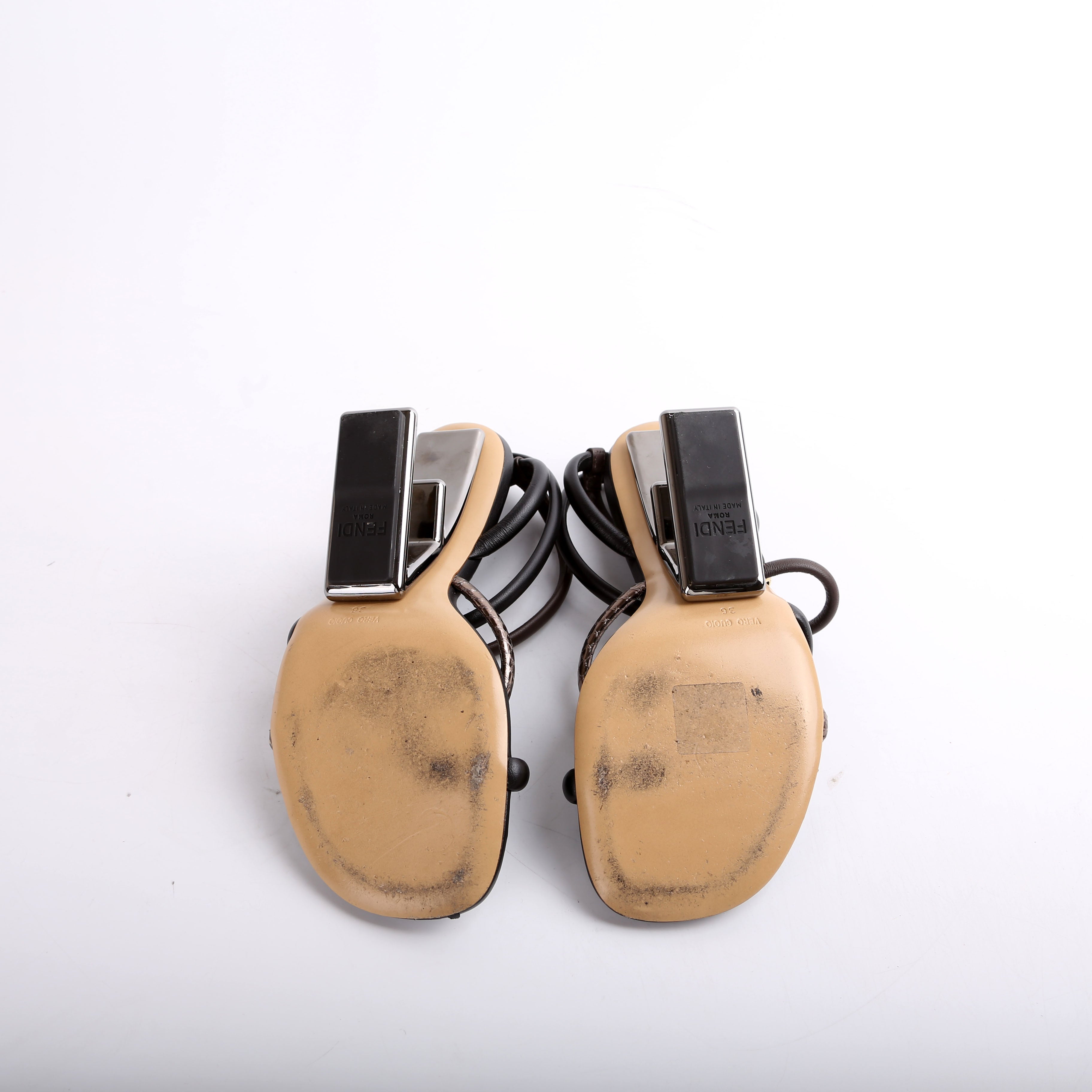 Fendi First 95MM Sandals Size 36