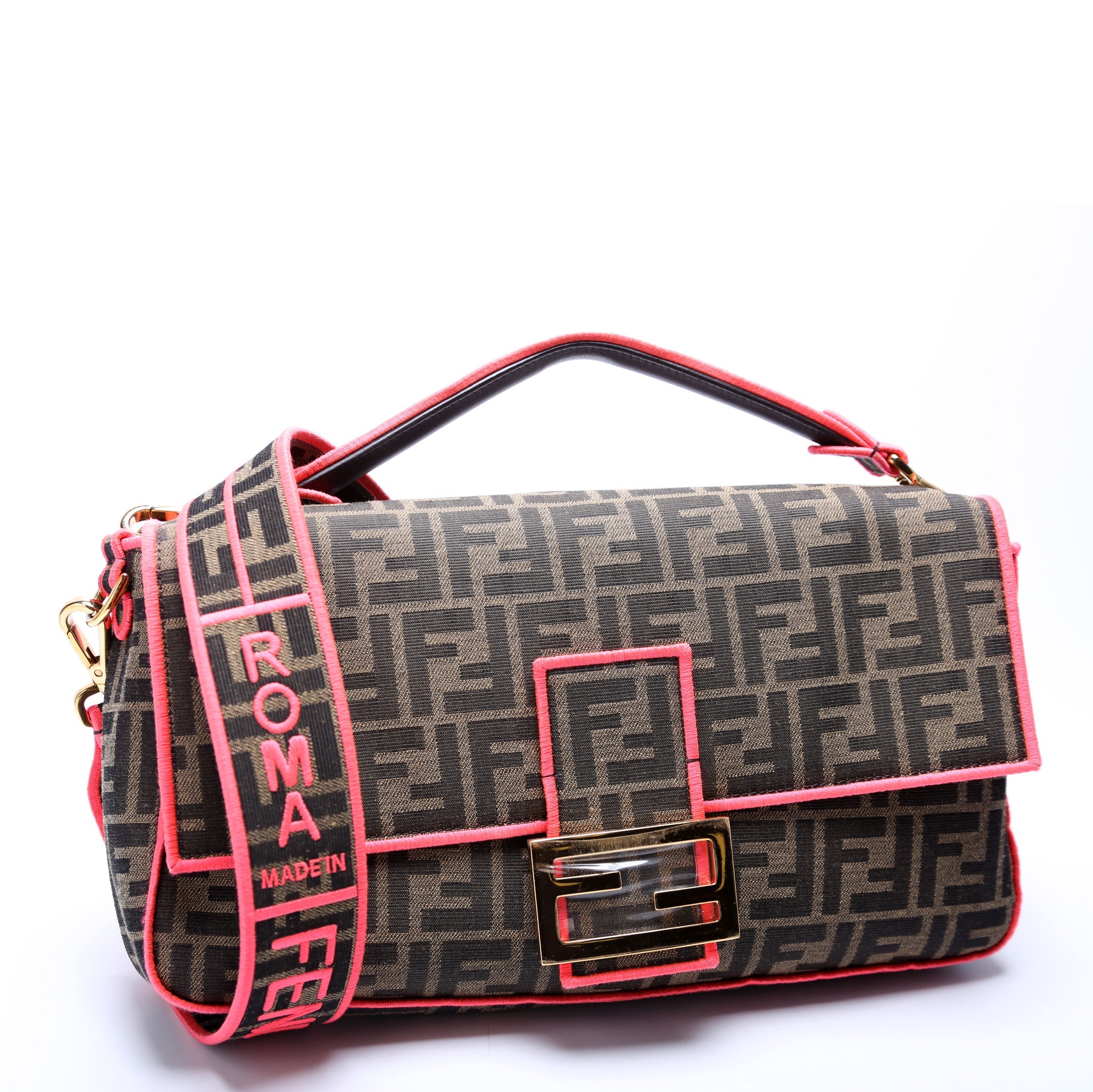 Fendi Baguette FF Roma 1974 Pink