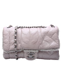 Chic Knit Mini Flap Bag Sheepskin/Wool 18M Grey