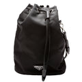 1NE369 Re-Nylon Drawstring Pouch Black