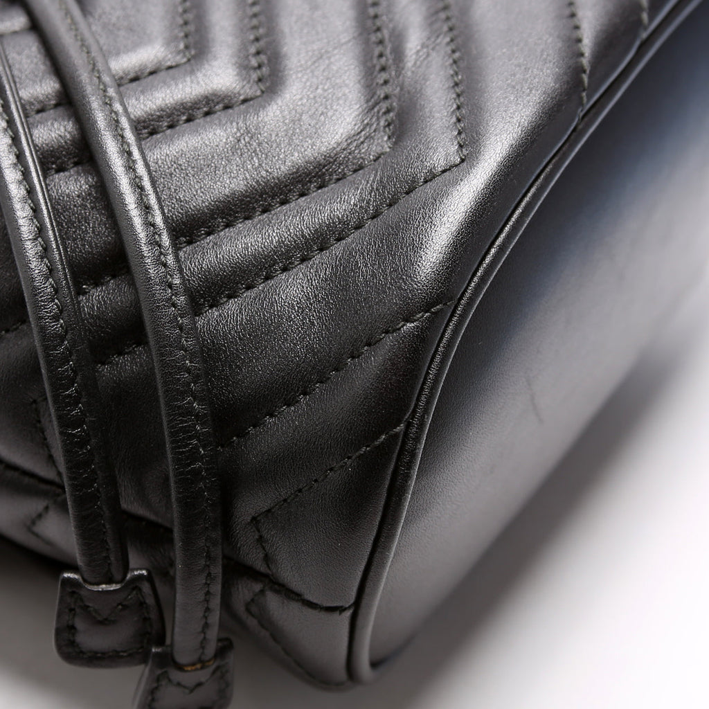 528129 Marmont Mini Backpack Leather Black