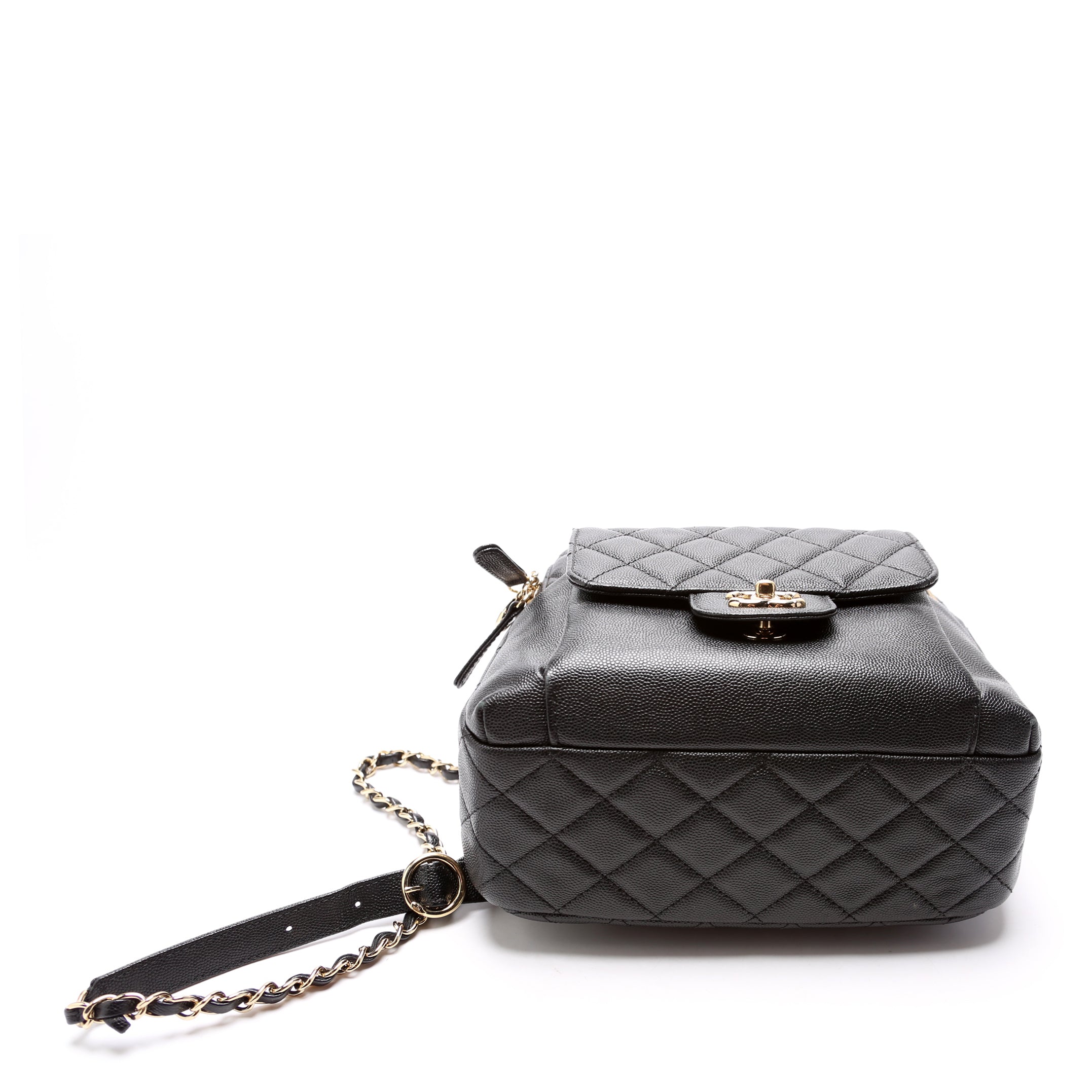 Zip Around Medium Backpack Caviar 26M Black