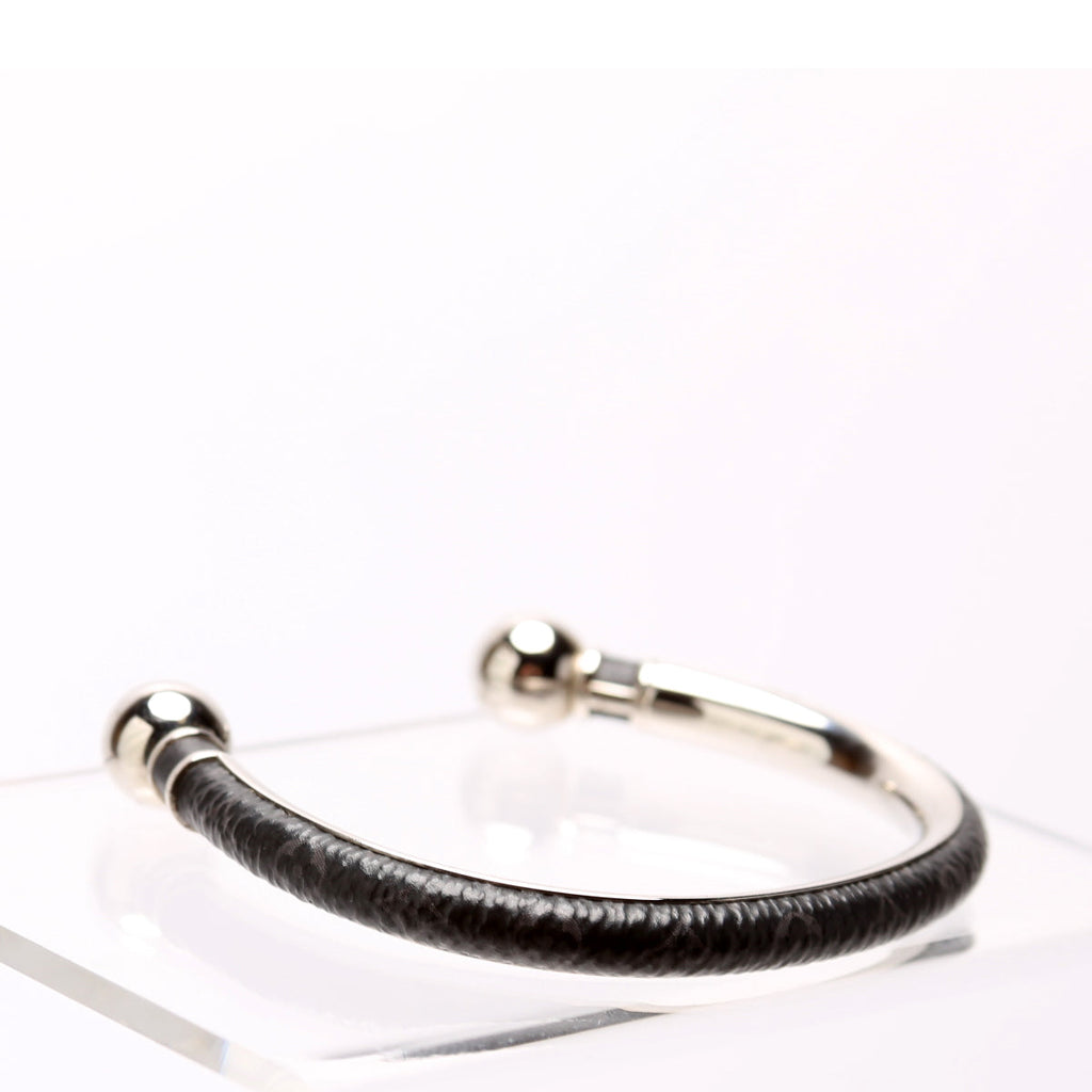 Jonc Eclipse Cuff Bracelet Size M Black/Silver