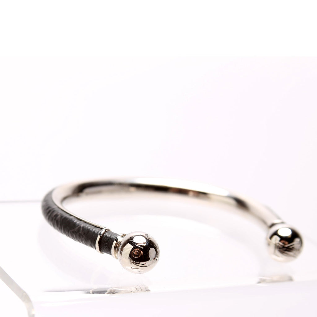 Jonc Eclipse Cuff Bracelet Size M Black/Silver