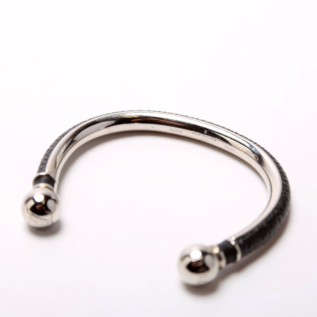 Jonc Eclipse Cuff Bracelet Size M Black/Silver