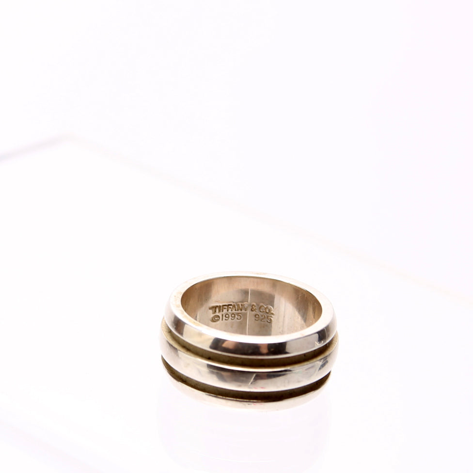 Atlas Groove Ring 925 Size 4.5