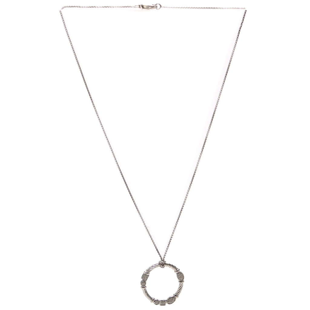 Confetti Pendant Necklace 925/PAVE