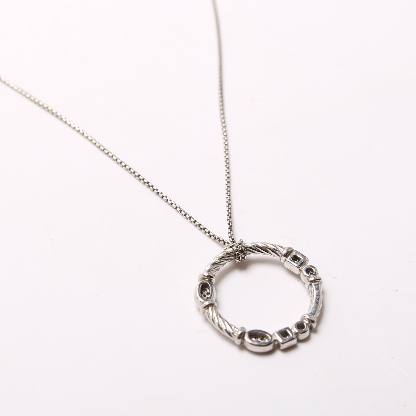 Confetti Pendant Necklace 925/PAVE