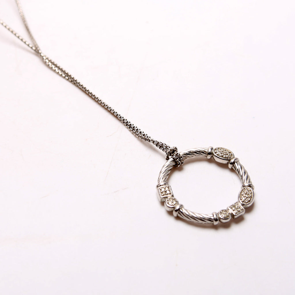 Confetti Pendant Necklace 925/PAVE