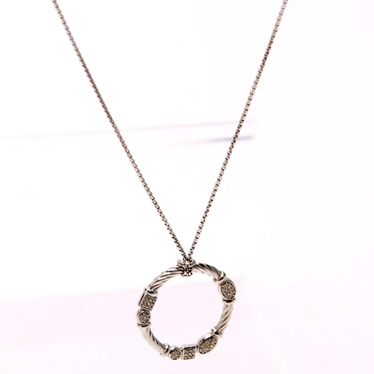Confetti Pendant Necklace 925/PAVE