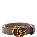 409417 GG Marmont Thin Belt Size 80/32 Brown