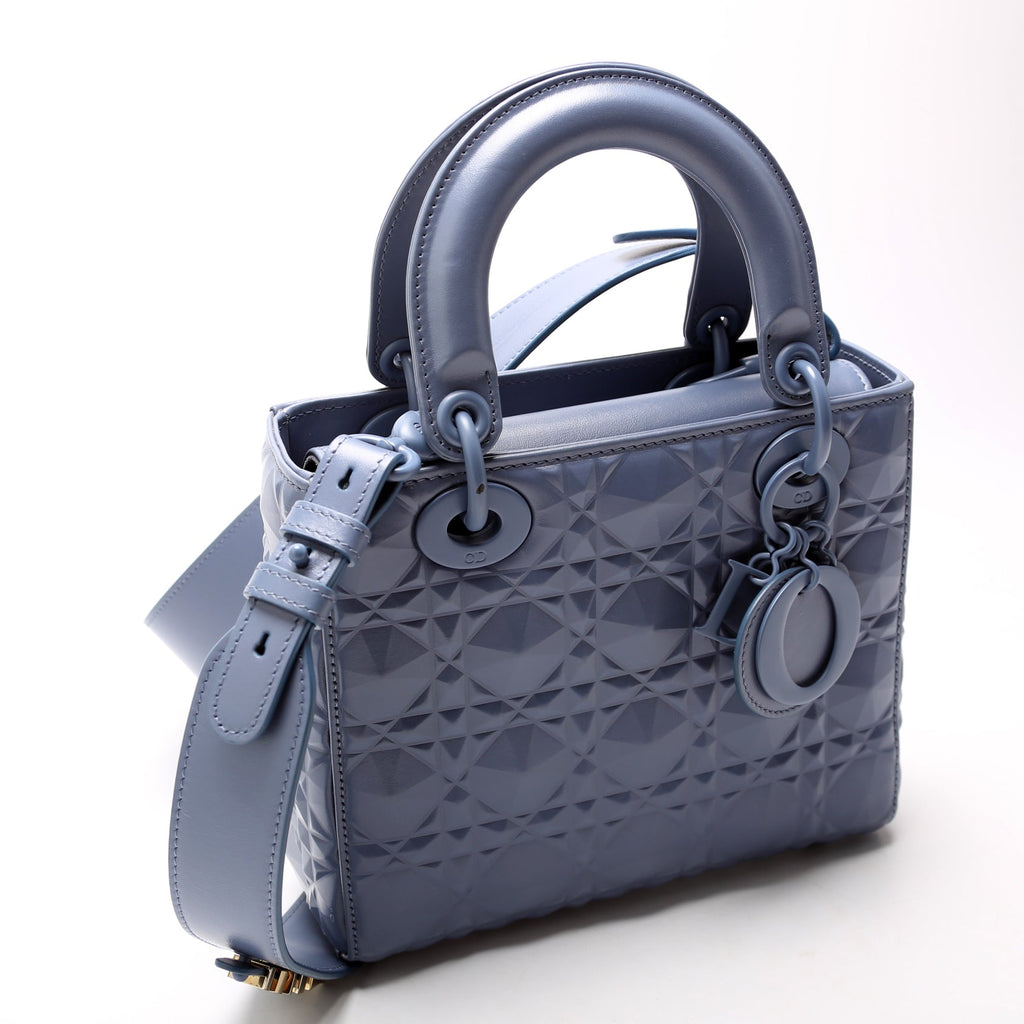 Dior Lady Dior Medium Diamond Cannage Blue