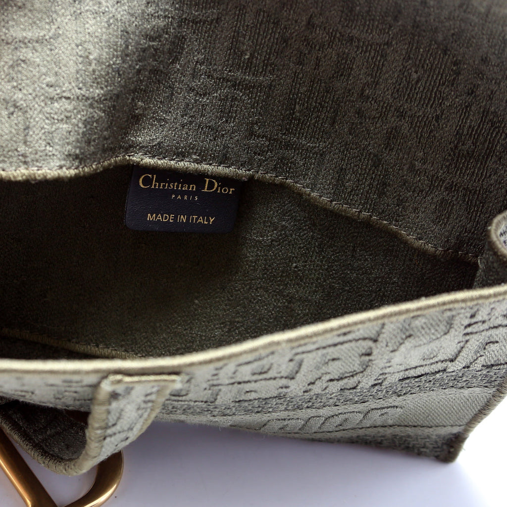 Dior Slim Saddle Belt Bag Oblique Green