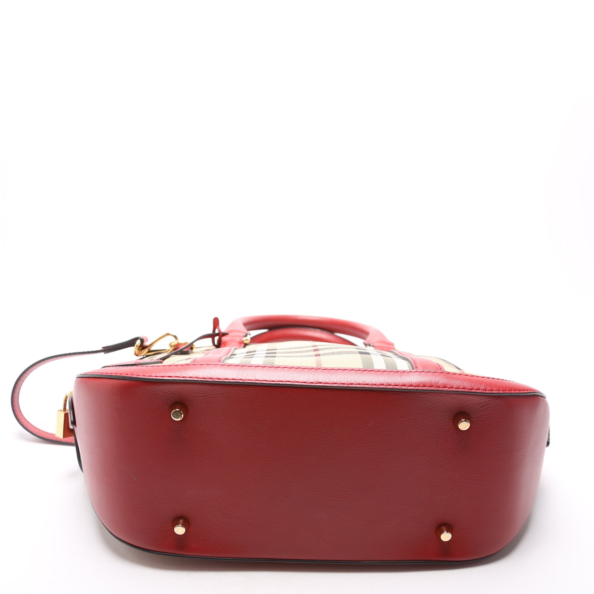 Haymarket Check Orchard Bowling Bag Medium Red