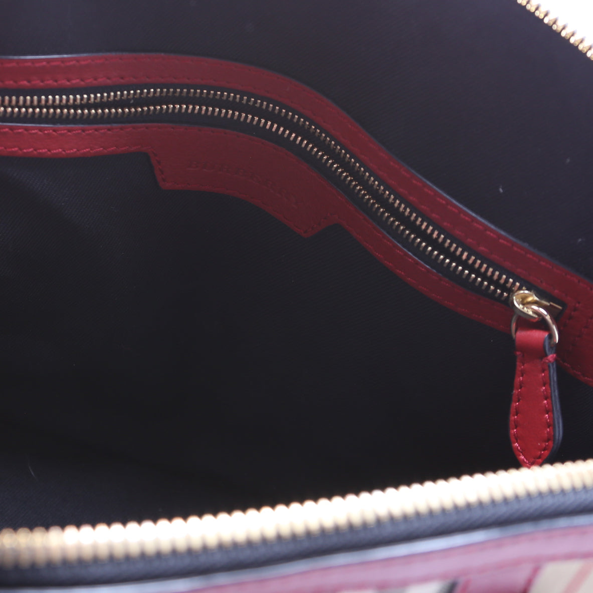 Haymarket Check Orchard Bowling Bag Medium Red