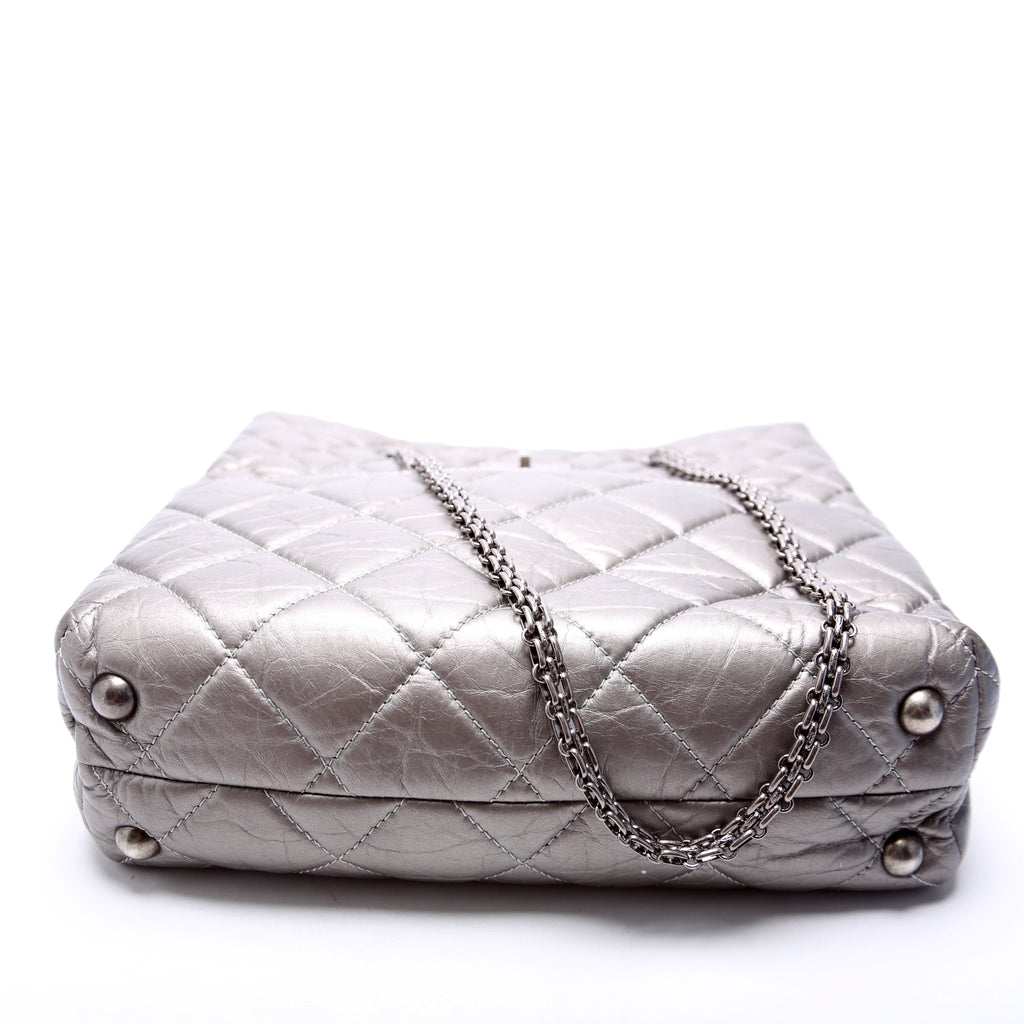 Reissue Tall Tote Quilted Aged Calfskin 14M Silver