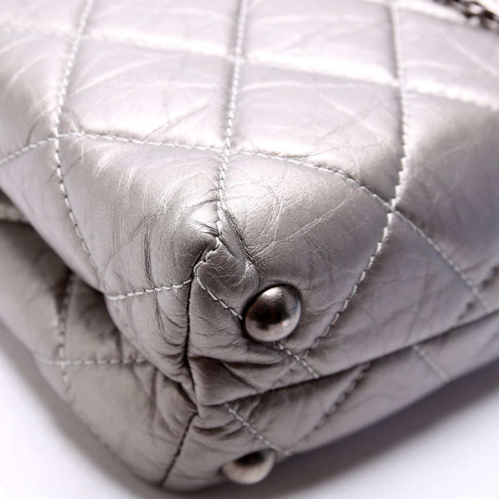 Reissue Tall Tote Quilted Aged Calfskin 14M Silver