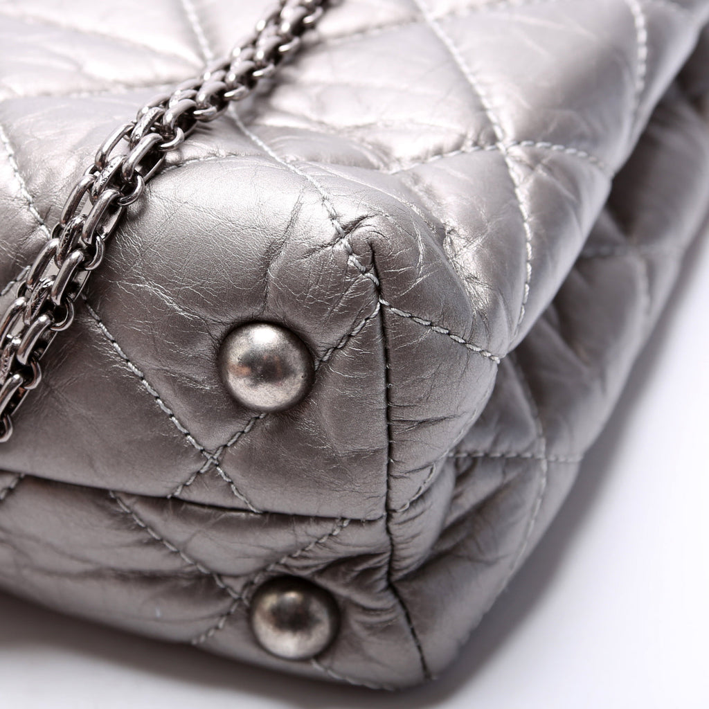 Reissue Tall Tote Quilted Aged Calfskin 14M Silver