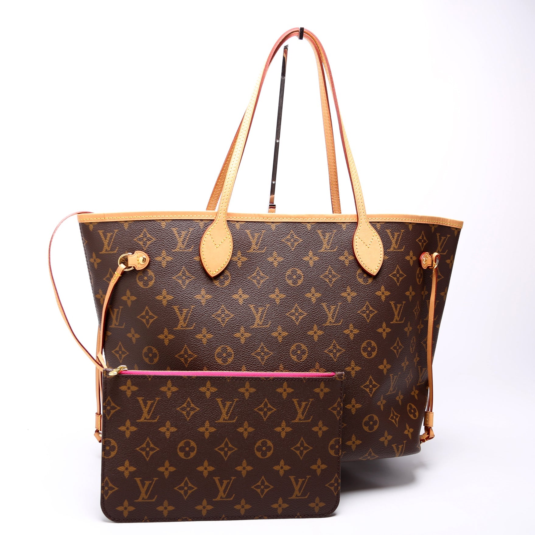 Neverfull With Wallet MM Monogram Pink