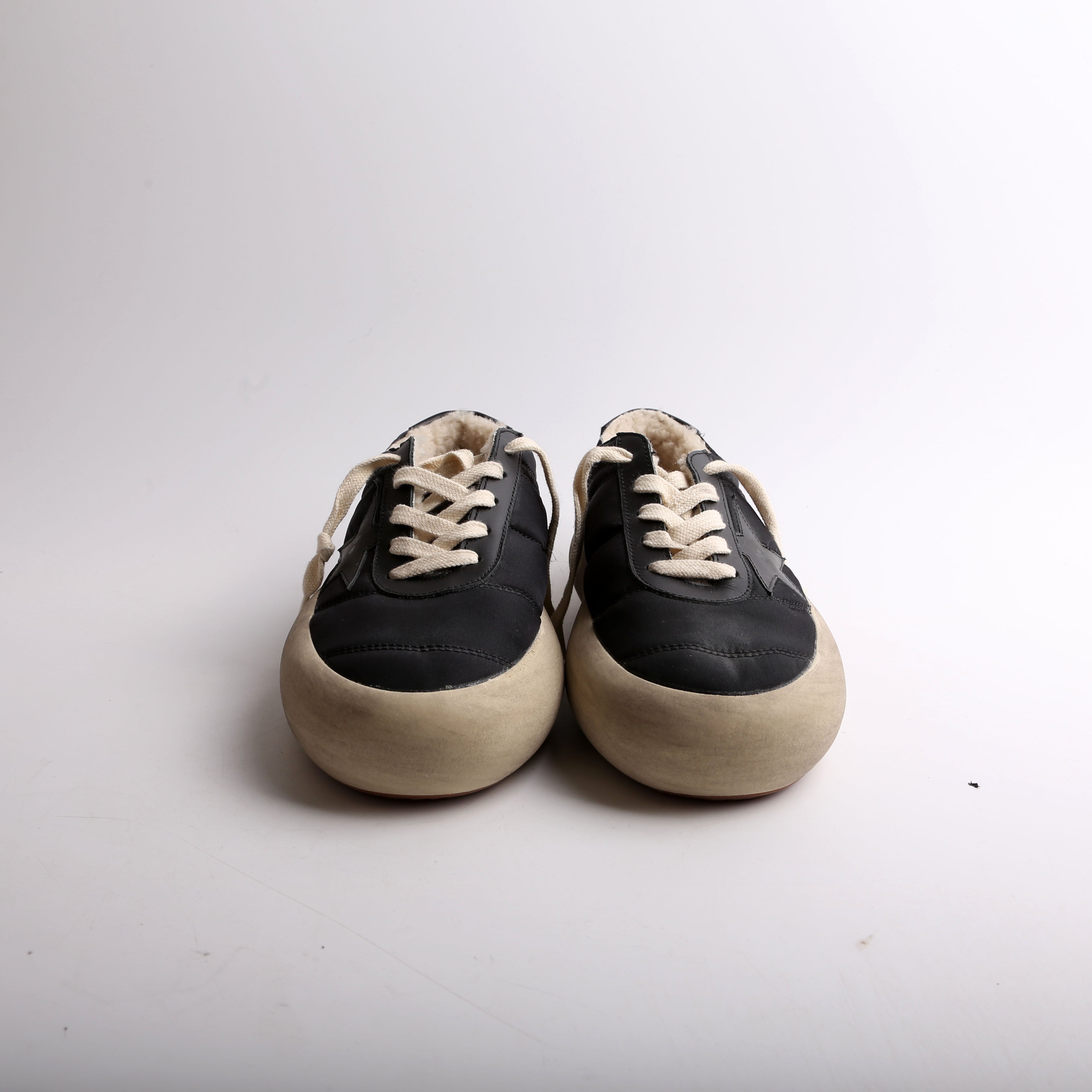 Space-Star Nylon/Shearling Sneakers Size 36