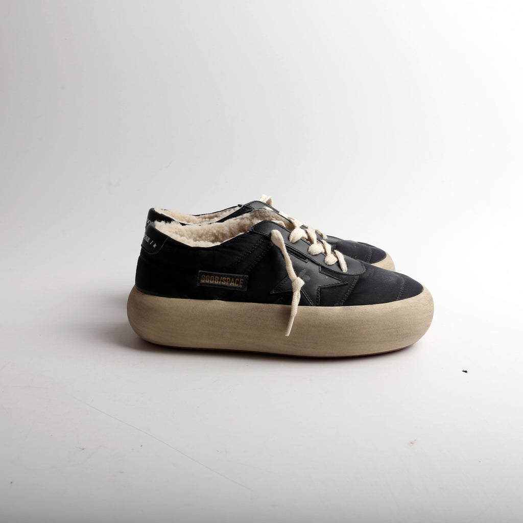 Space-Star Nylon/Shearling Sneakers Size 36