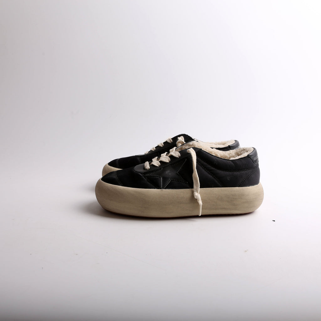 Space-Star Nylon/Shearling Sneakers Size 36