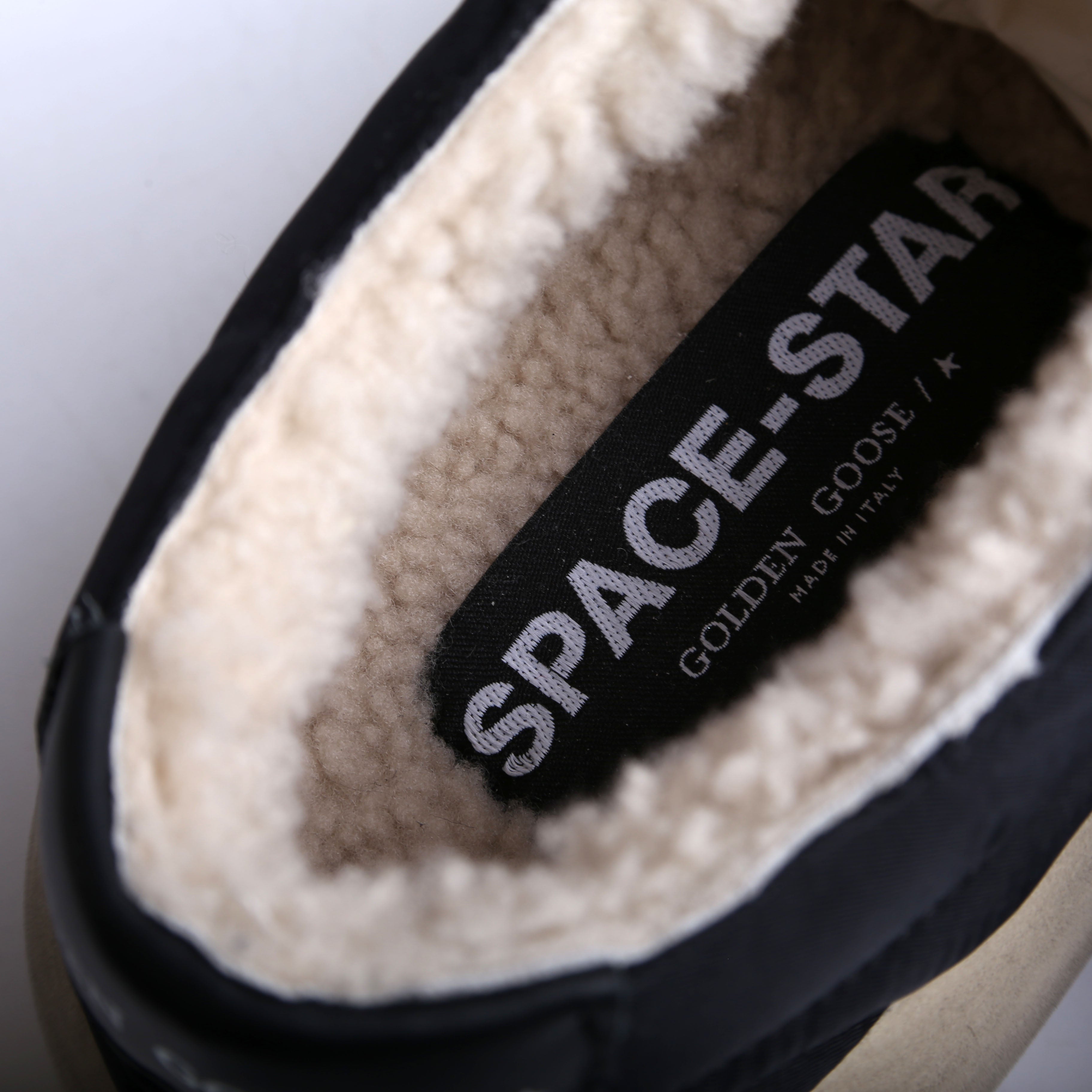 Space-Star Nylon/Shearling Sneakers Size 36