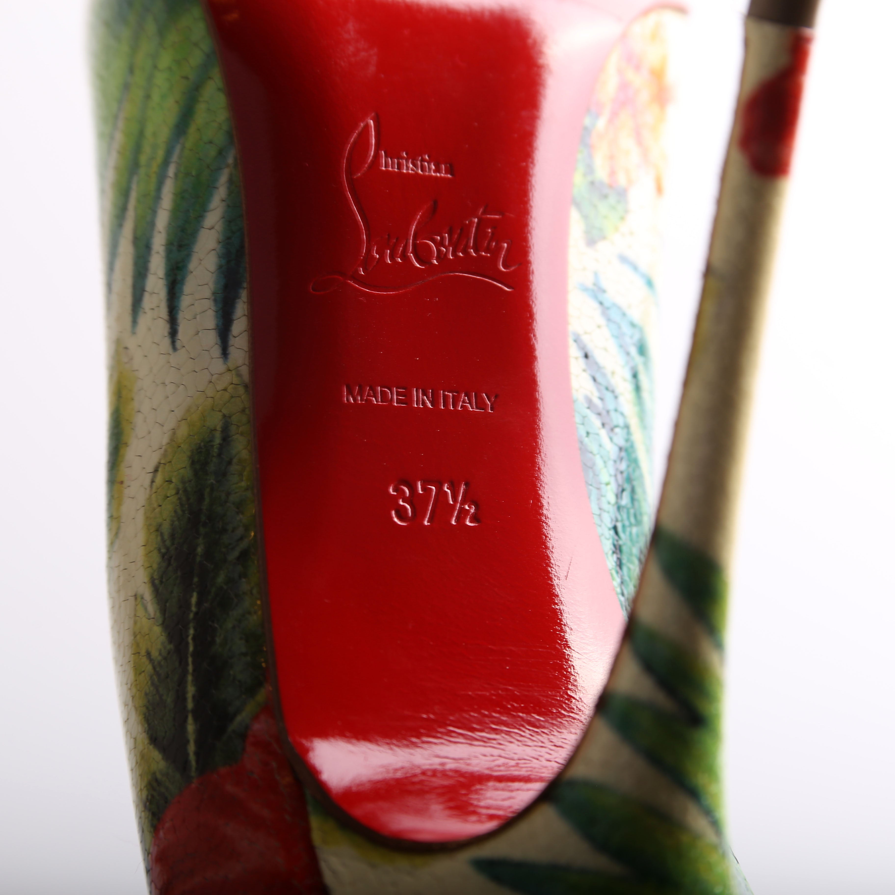 Crackled Hawaiian Pigalle Follies 100 Size 37.5