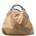 114900 Ostrich Horsebit Hobo Tan