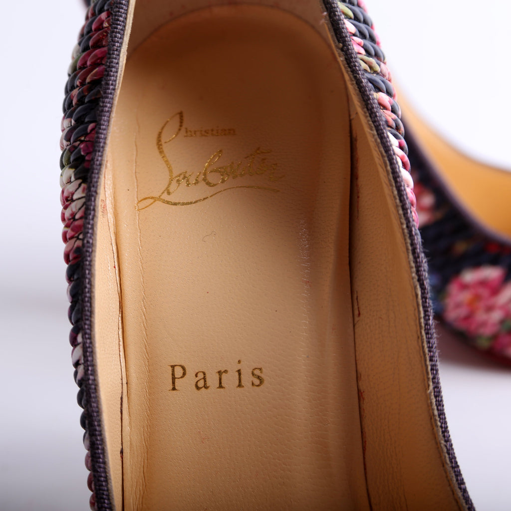 Pigalle Follies Floral Tissu 120 Pumps Size 38