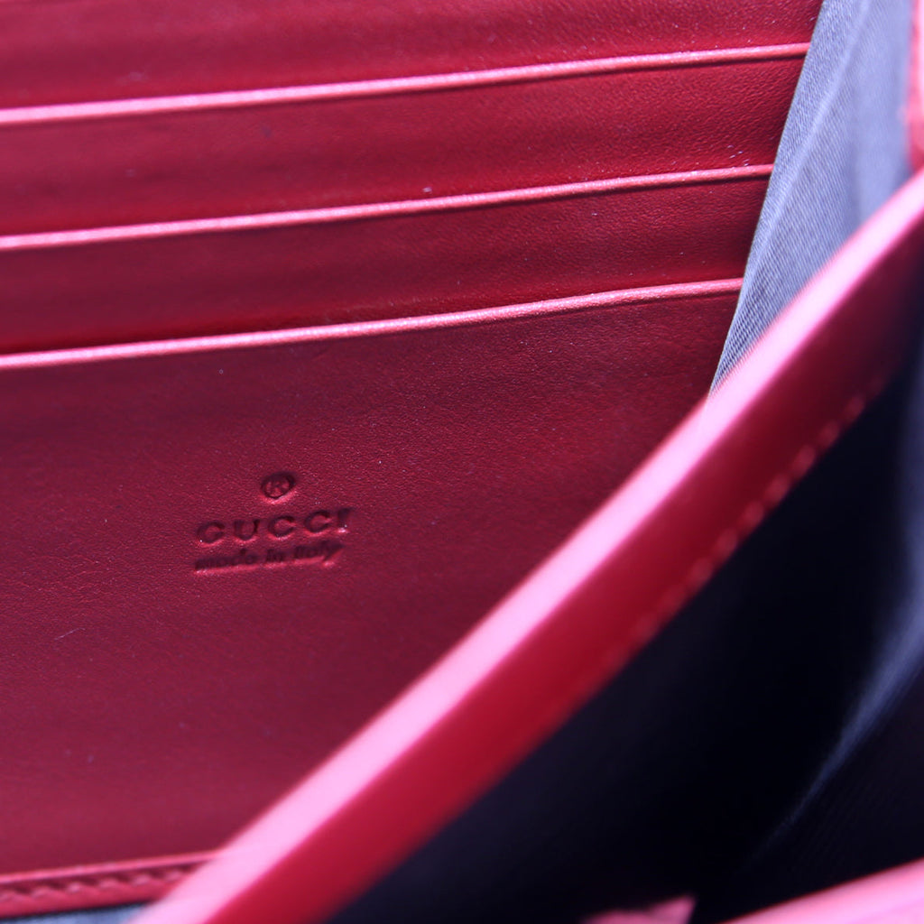 474575 Marmont Chain Wallet Red