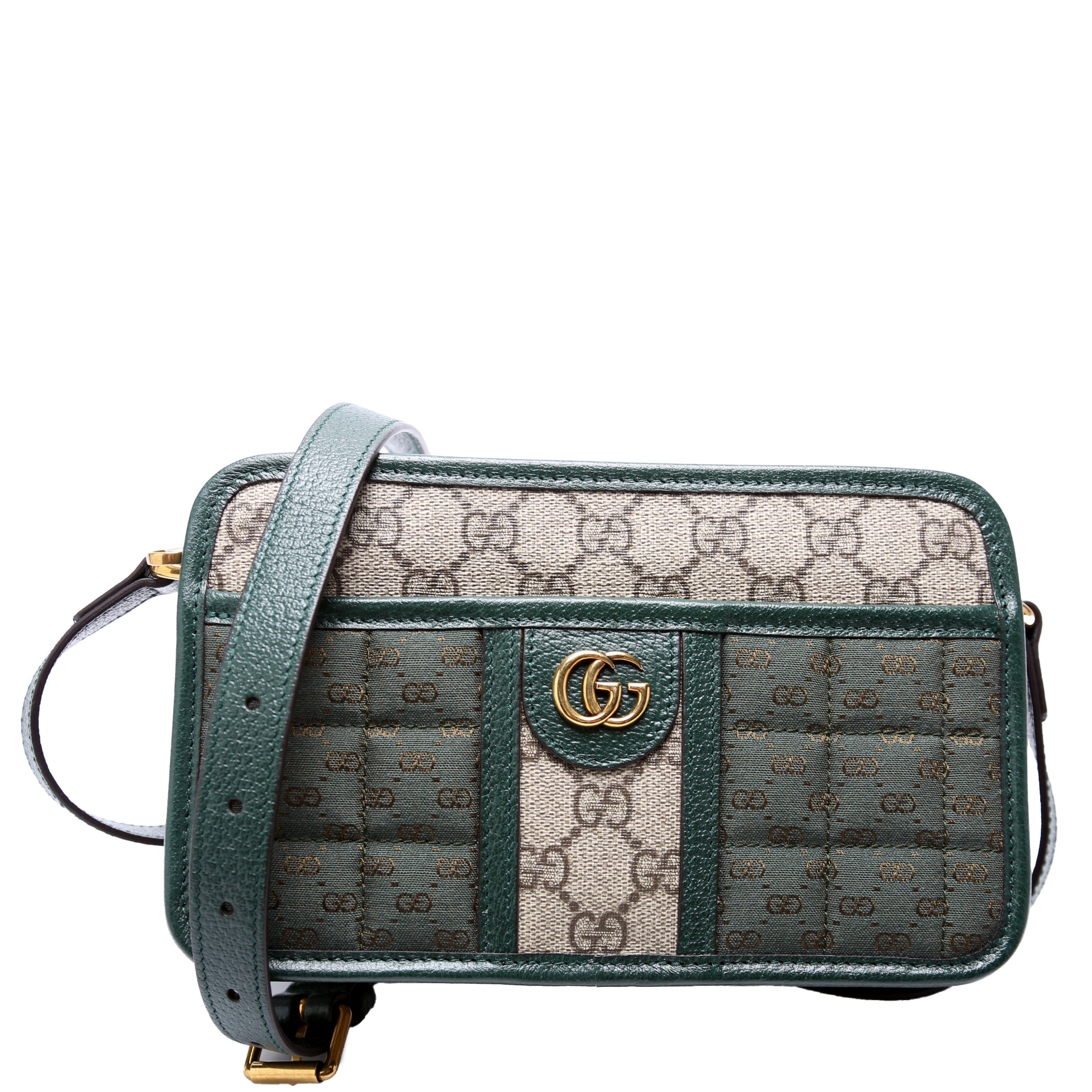 751914 GG Supreme Canvas Mini Shoulder Bag Green